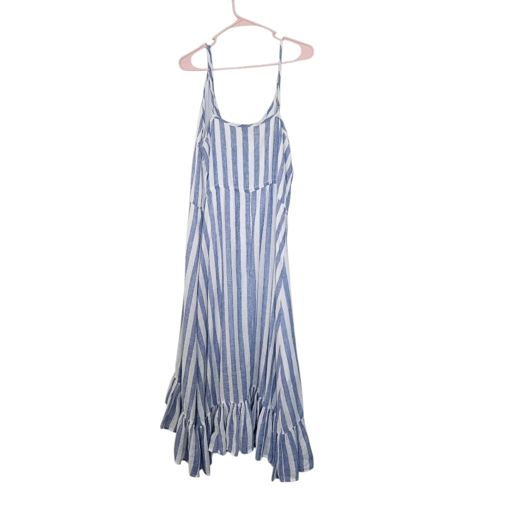 Rails Frida Ciel Stripe Print Tiered Midi Dress S… - image 3